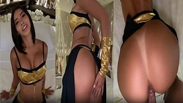Firevun Kıyafeti Giyen Esmer Tenli Latin Porno Mankeni